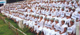 Most people dressed as Mohandas Karamchand Gandhi
