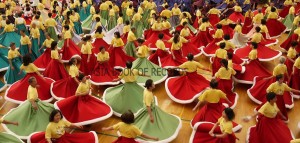MOST PEOPLE PERFORMING SUFI WHIRLS