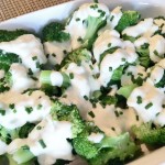 Broccoli in a Garlic Herb Cream Sauce