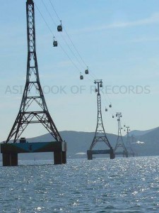 LONGEST CABLE CAR CROSSING OVER THE SEA