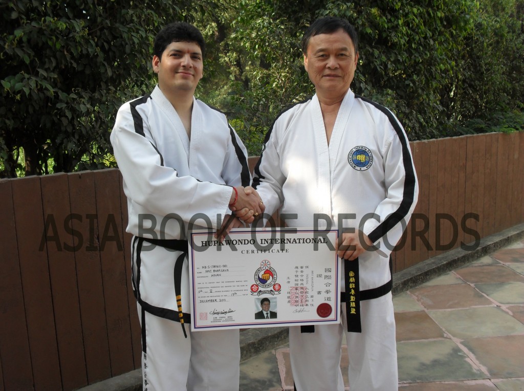 FIRST FIFTH DAN BLACK BELT HOLDER IN HUPKWONDO IN ASIA