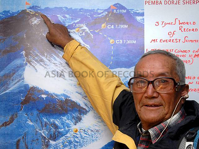 OLDEST PERSON TO CLIMB MT. EVEREST