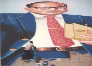 BIGGEST RANGOLI OF DR. BABASAHEB AMBEDKAR