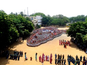 BIGGEST HUMAN MAP OF INDIA