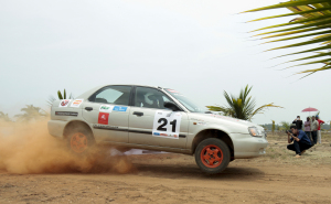 FIRST CAR RALLY SPRINT ON PRIVATE ISLAND
