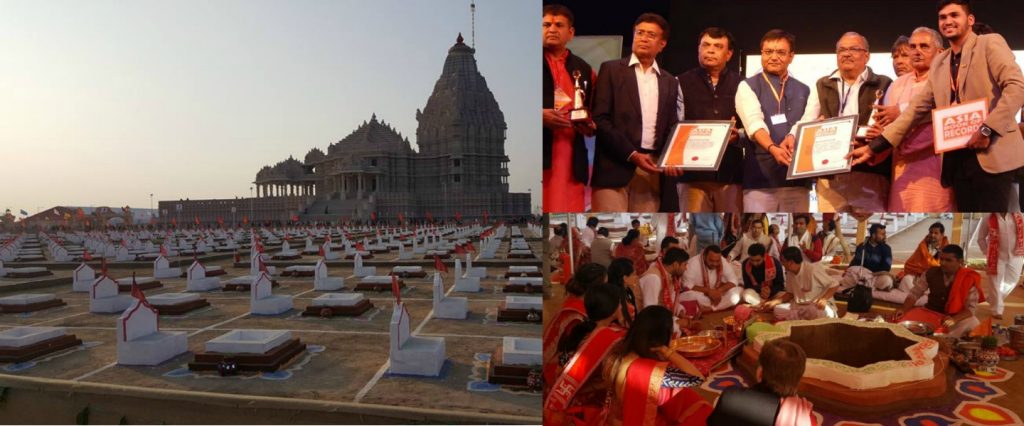 MOST PEOPLE PERFORMING PRAYER IN 1008 HAVAN KUNDS