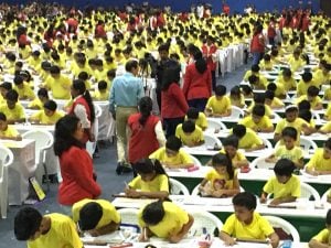 MOST STUDENTS TAKING MAXIMUM NUMBER OF MENTAL ARITHMETIC EXAMS IN A SINGLE DAY AT A SINGLE VENUE