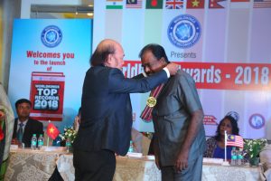 Dr Subramonian, felicitated with Golden Disk Award at Worldkings Awards 2018