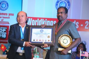 Dr. Subramonian, professional academician, researcher, consultant and trainer, awarded with Golden Disc Award 
