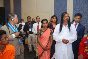 Sri Sri Aryamaharishi was felicitated with Golden Disk Award at Worldkings Awards 2018