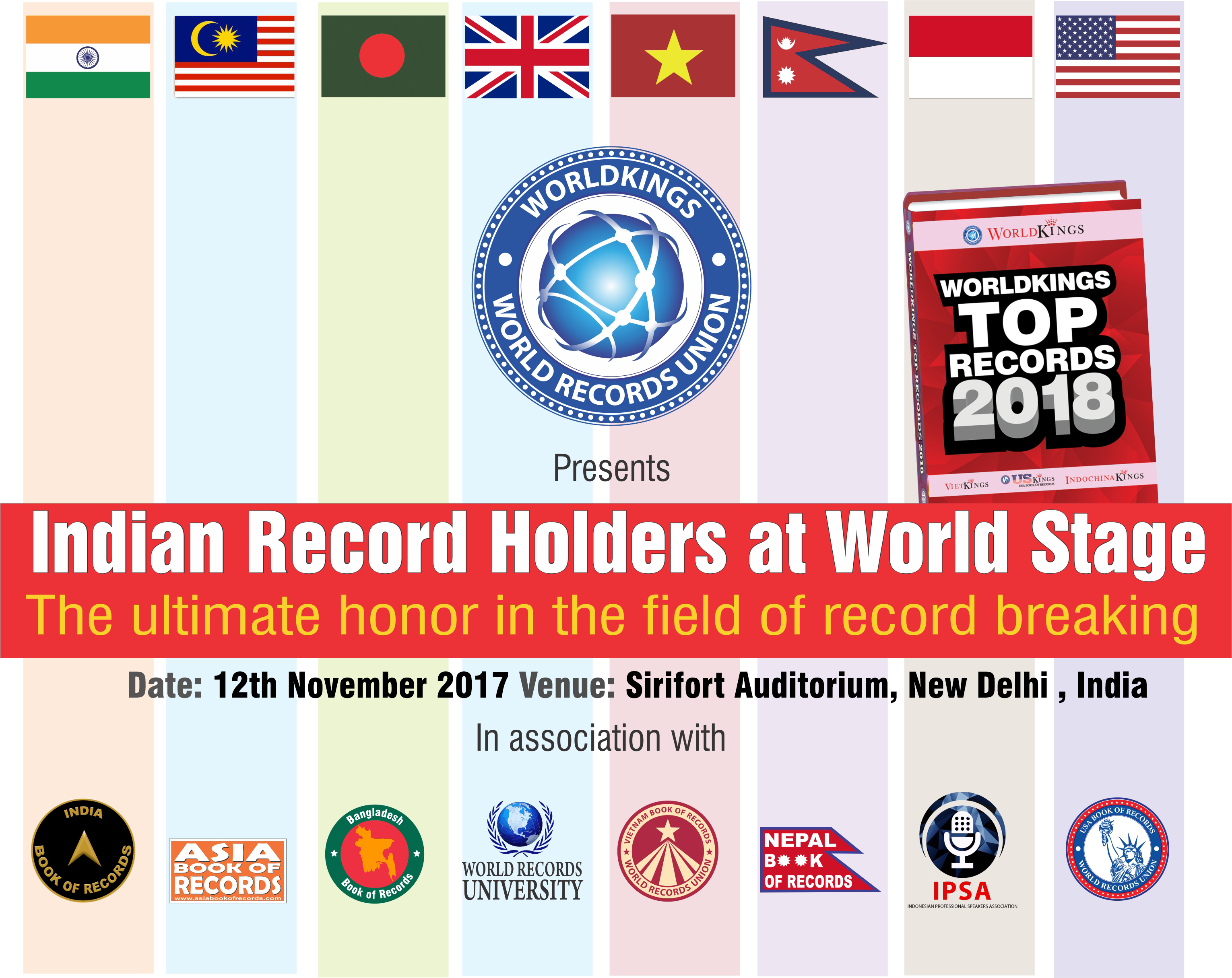 INDIAN RECORD HOLDERS AT WORLD STAGE - 2017