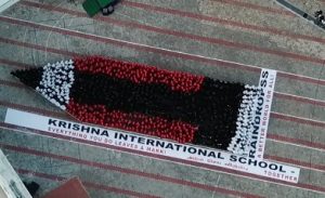 LARGEST HUMAN IMAGE OF PENCIL