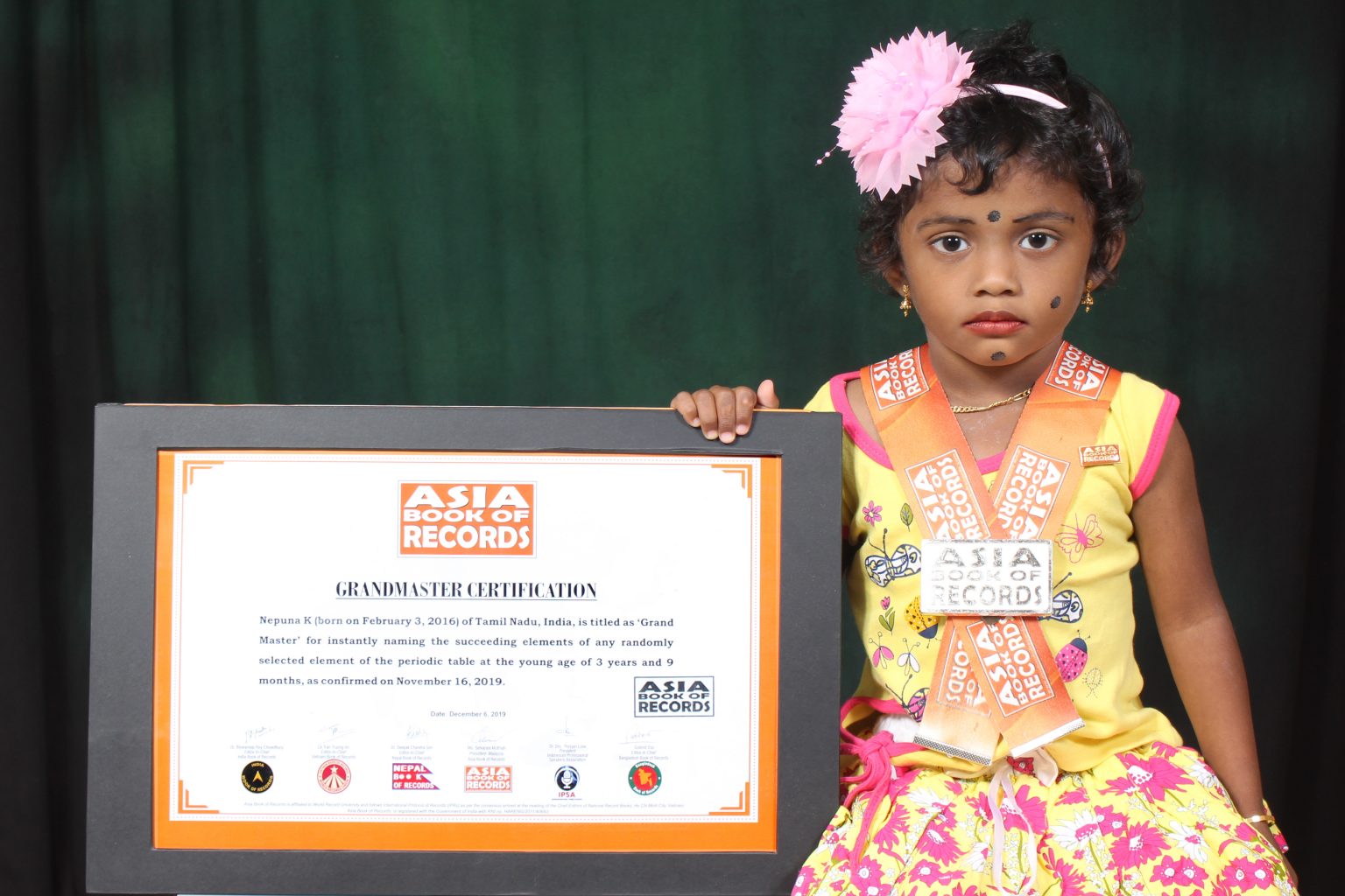 GRAND MASTER NEPUNA K Asisa Book of Records