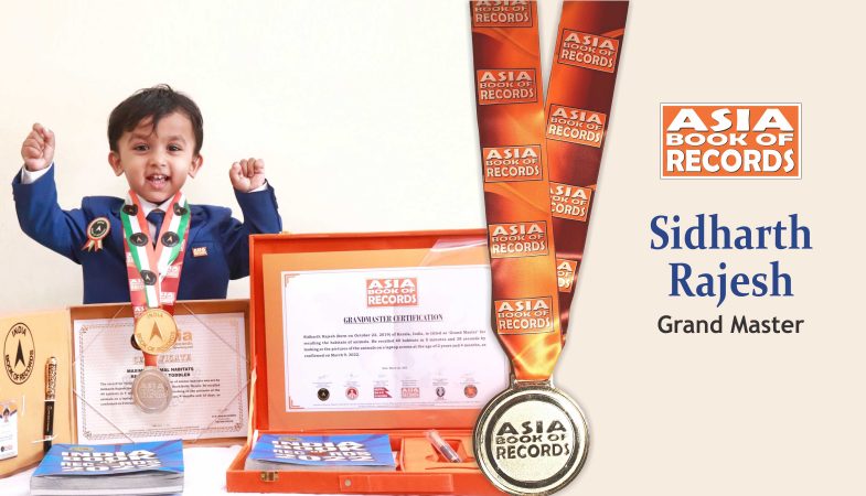 Siddharth Rajesh R Grand Master – Sidharth Rajesh – Asia Book of Records