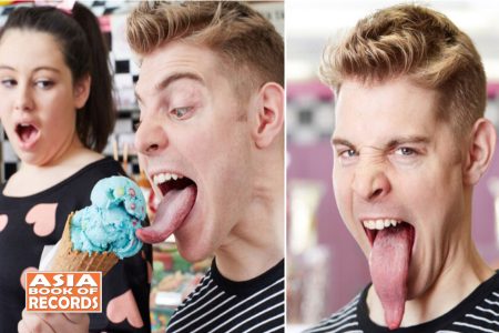 World’s longest tongue - Asia Book of Records