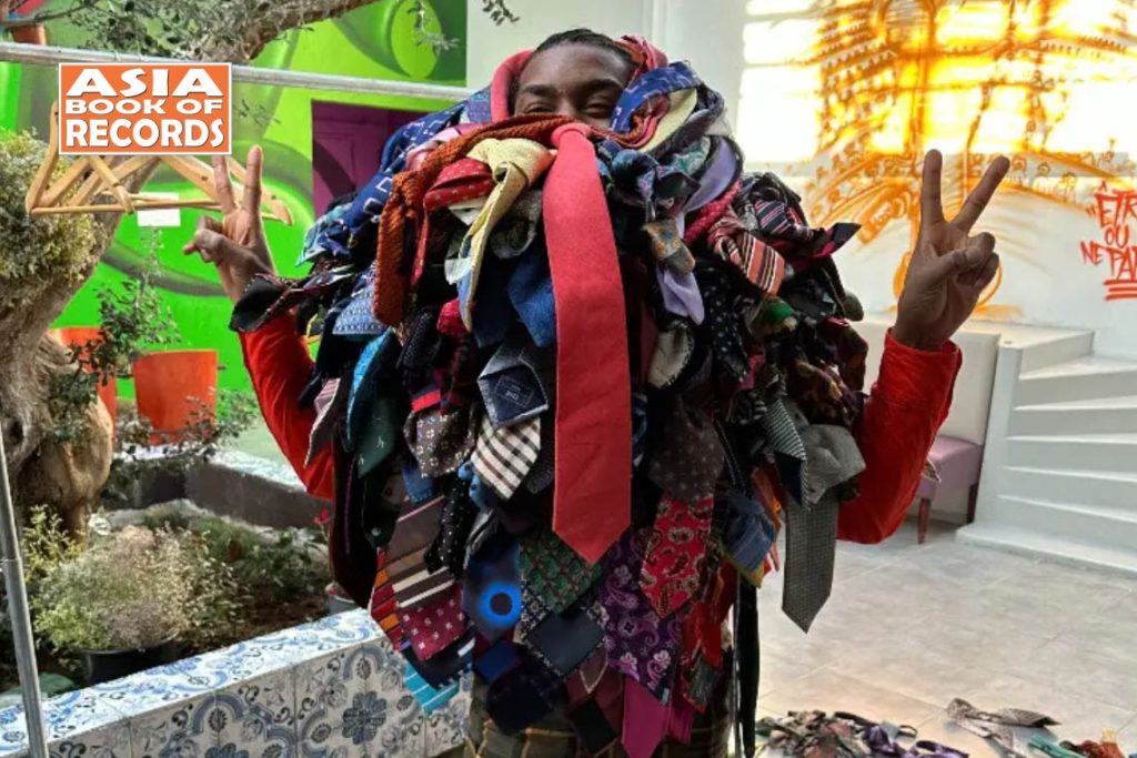 Maximum neckties worn by a person simultaneously Asia Book of Records