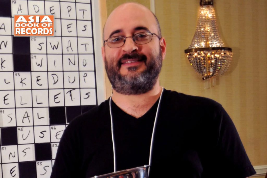 Maximum wins of the American Crossword Puzzle Tournament Asia Book of