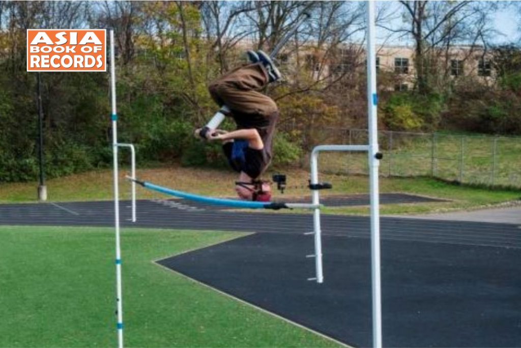 Highest backflip pogo stick jump Asia Book of Records