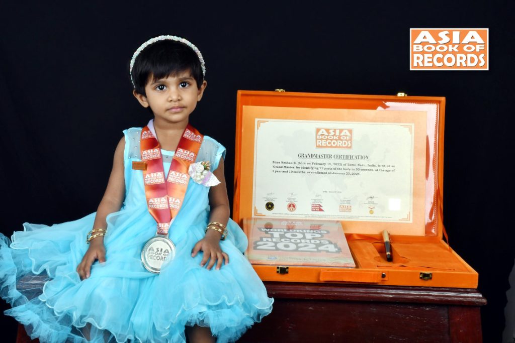 Grand Master – Zoya Nashan S - Asia Book of Records