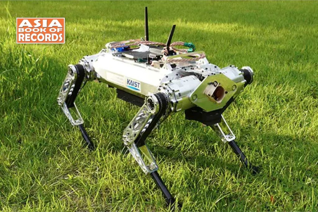 Hit Ran Robot Fastest 100 metres run by a quadrupedal robot - Asia Book of Records