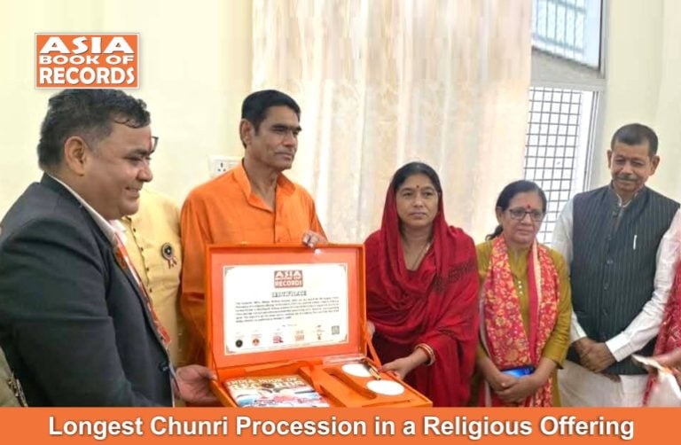 Longest Chunri Procession in a Religious Offering
