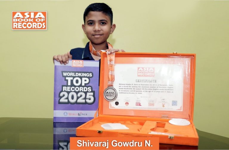 Maximum five-letter English words named blindfolded by a child