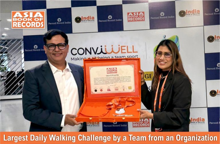 Largest Daily Walking Challenge by a Team from an Organization