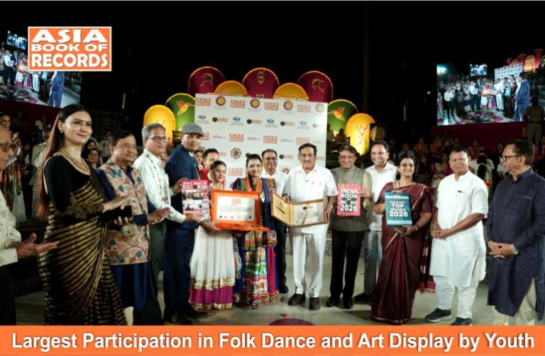 Largest Participation in Folk Dance and Art Display by Youth Largest Participation in Folk Dance and Art Display by Youth