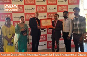 Maximum Doctors Writing Awareness Messages for Efficient Management of Diabetes