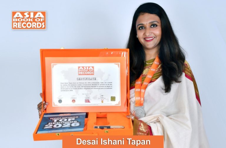 Maximum hand-drawn Mandala art pictures made on A5 size sheets in one month by an individual