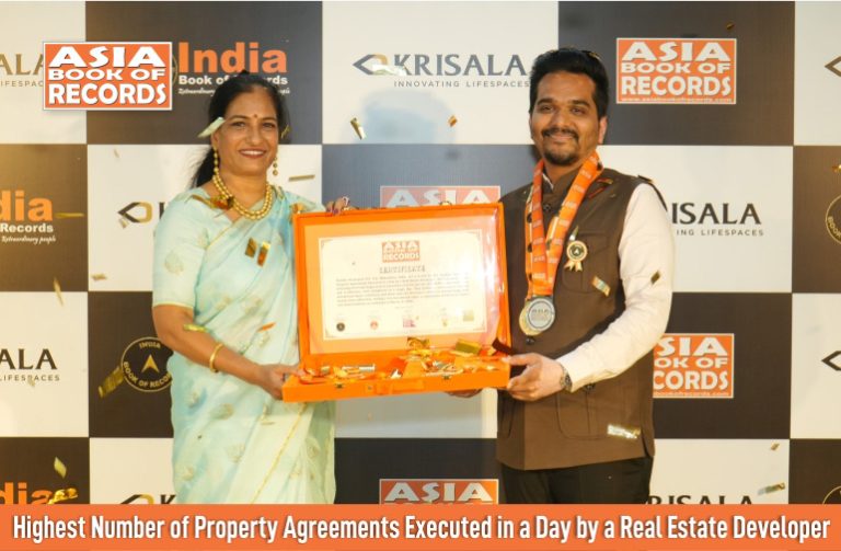 Highest Number of Property Agreements Executed in a Day by a Real Estate Developer