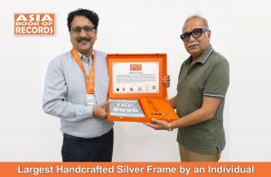 Largest Handcrafted Silver Frame by an Individual