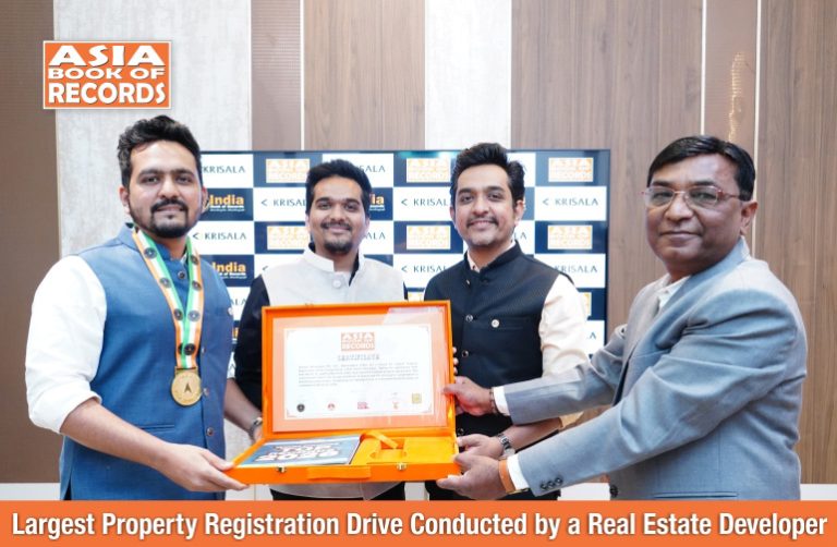 Largest Property Registration Drive Conducted by a Real Estate Developer Largest Property Registration Drive Conducted by a Real Estate Developer