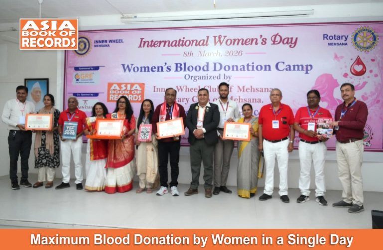 Maximum Blood Donation by Women in a Single Day