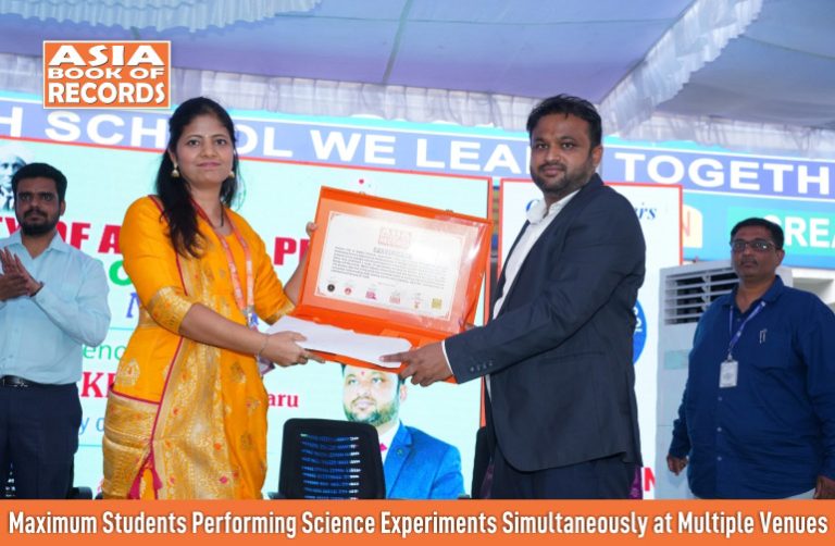 Maximum Students Performing Science Experiments Simultaneously at Multiple Venues Maximum Students Performing Science Experiments Simultaneously at Multiple Venues