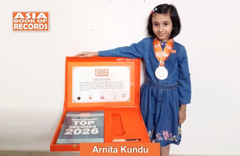Image of Arnita Kundu, Maximum international coins collected by a kid 