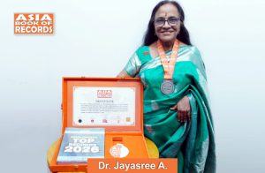 Dr. Jayasree A, Maximum online digital paintings with proverbial captions on a single long canvas made and exhibited by an individual