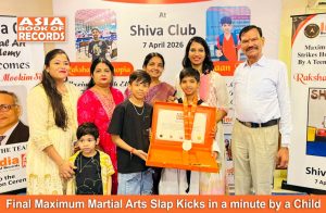 Maximum Martial Arts Slap Kicks in a minute by a Child
