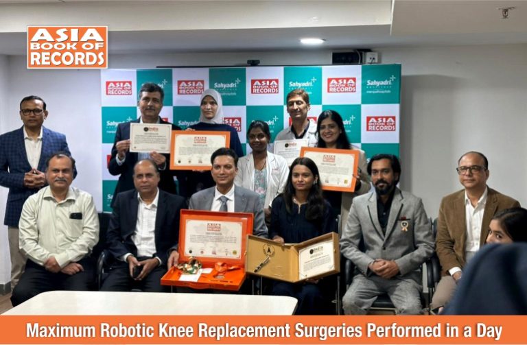 Maximum Robotic Knee Replacement Surgeries Performed in a Day Maximum Robotic Knee Replacement Surgeries Performed in a Day.