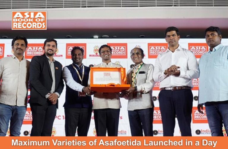 Maximum Varieties of Asafoetida Launched in a Day