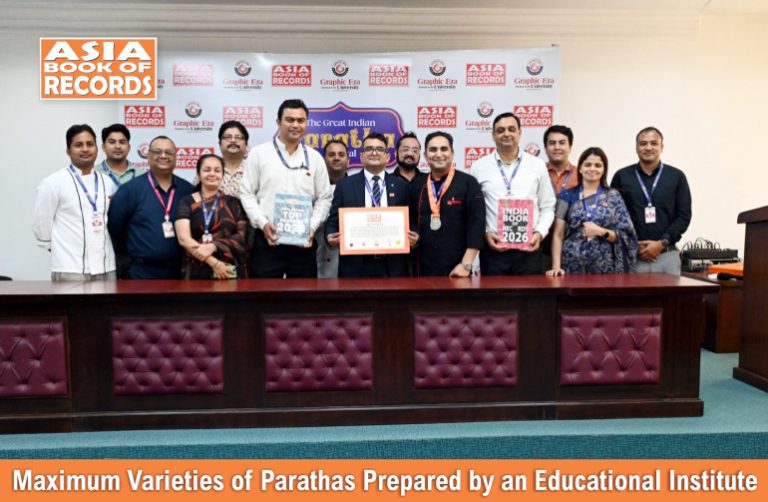 Maximum Varieties of Parathas Prepared by an Educational Institute
