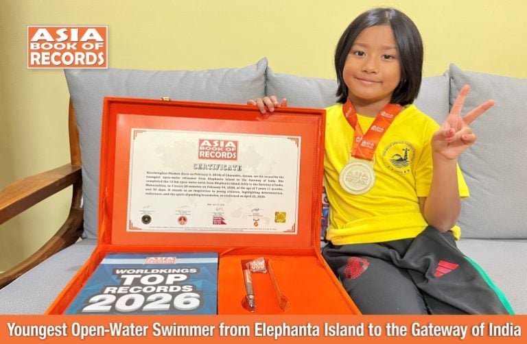 Youngest Open-Water Swimmer from Elephanta Island to the Gateway of India