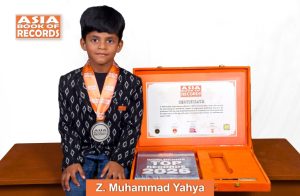 Image of Z Muhammad Yahya, Maximum single-hand basketball bounces performed by a kid
