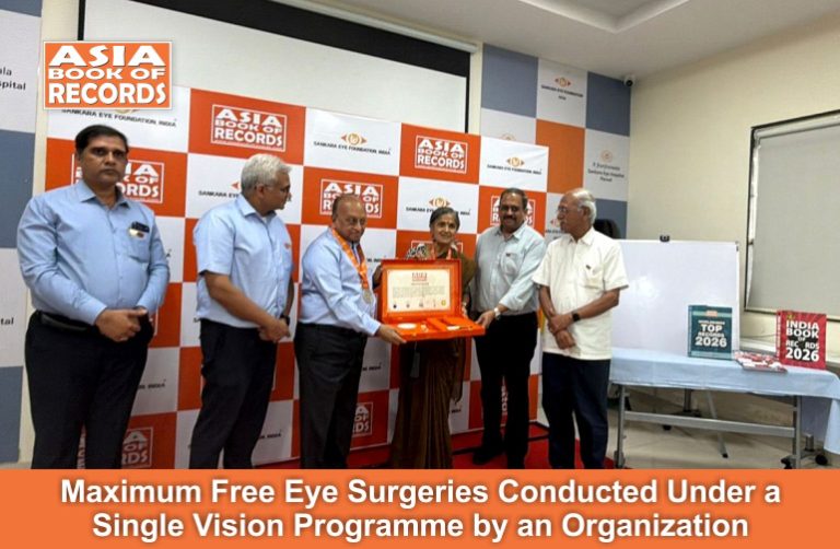 Maximum Free Eye Surgeries Conducted Under a Single Vision Programme by an Organization Maximum Free Eye Surgeries Conducted Under a Single Vision Programme by an Organization.
