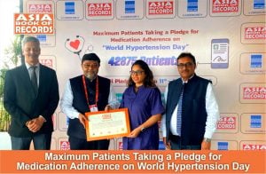 Maximum Patients Taking a Pledge for Medication Adherence on World Hypertension Day