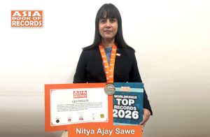 Image of Nitya Ajay Sawe, Maximum English songs released on YouTube in six months by an individual.