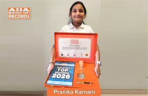 Image of Pranika Karnani, Fastest child to recite the Shiv Rudrashtakam Stotram.