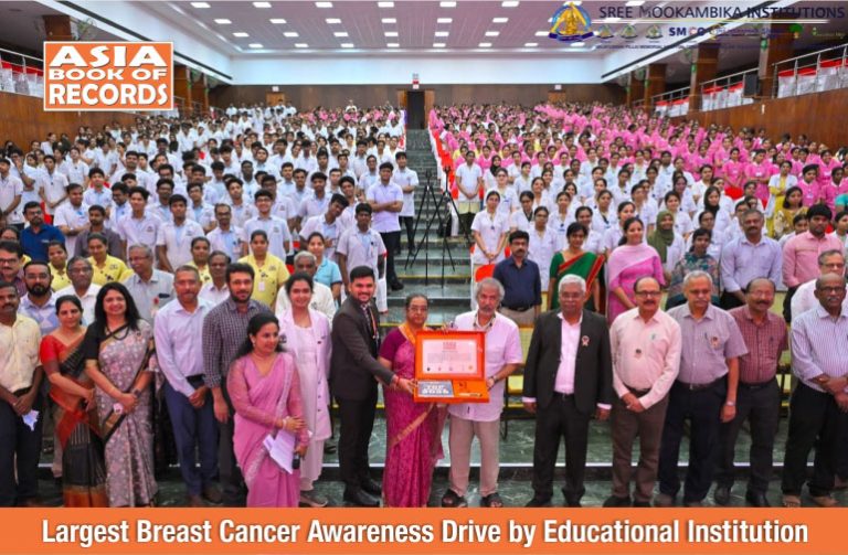 Largest Breast Cancer Awareness Drive by Educational Institution Largest Breast Cancer Awareness Drive by Educational Institution.