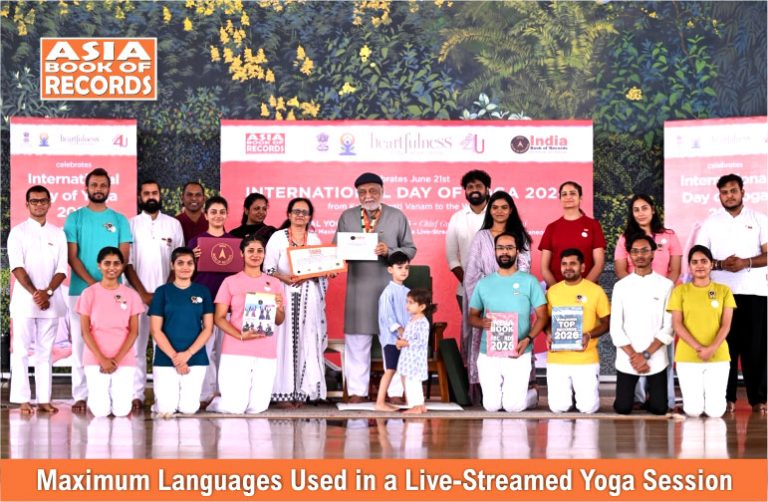 Maximum Languages Used in a Live-Streamed Yoga Session