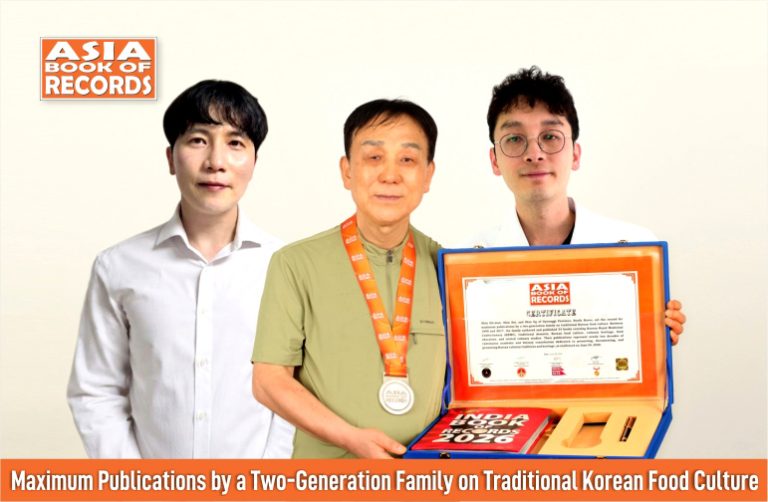 Maximum Publications by a Two-Generation Family on Traditional Korean Food Culture Maximum Publications by a Two-Generation Family on Traditional Korean Food Culture.